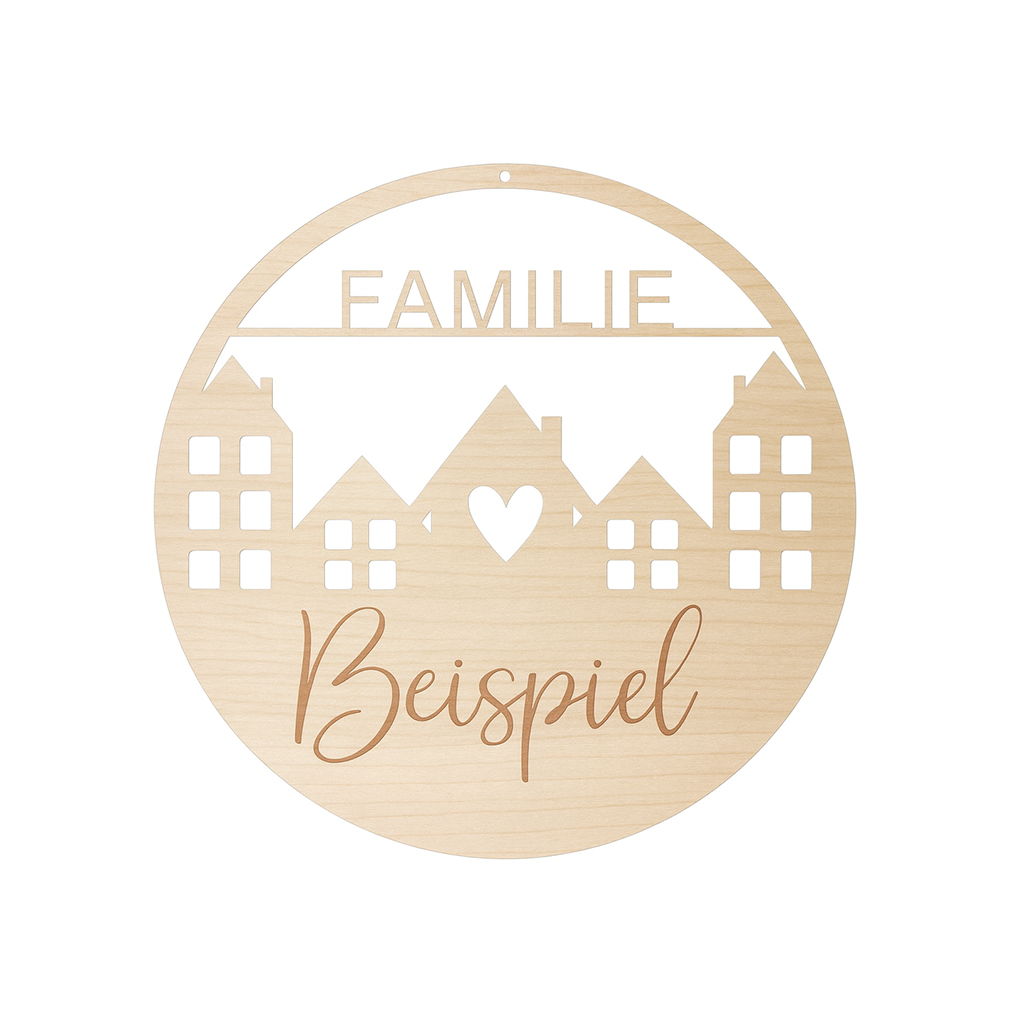 Hausschild mit Wunschname