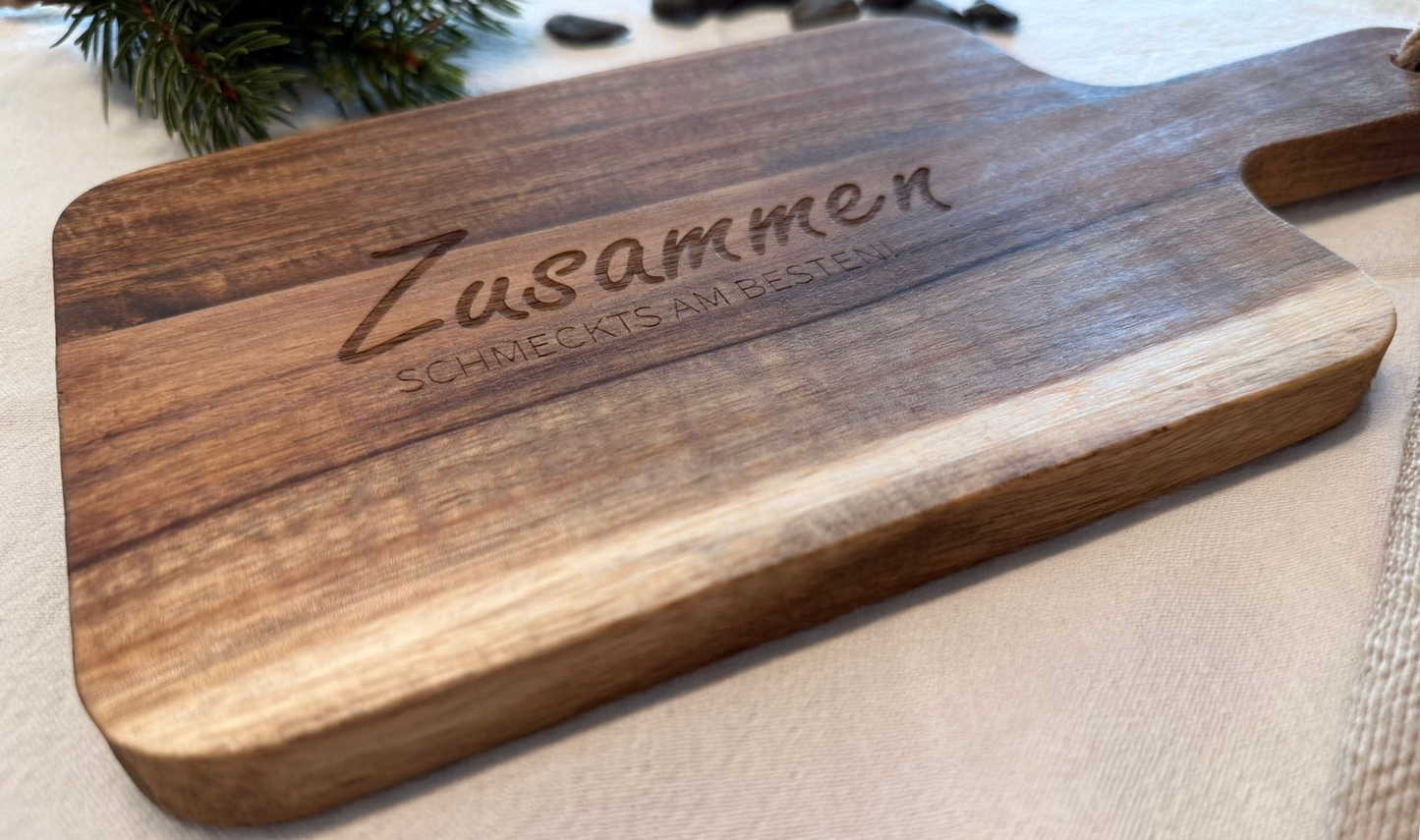 Schneidebrett aus Akazienholz - klein
