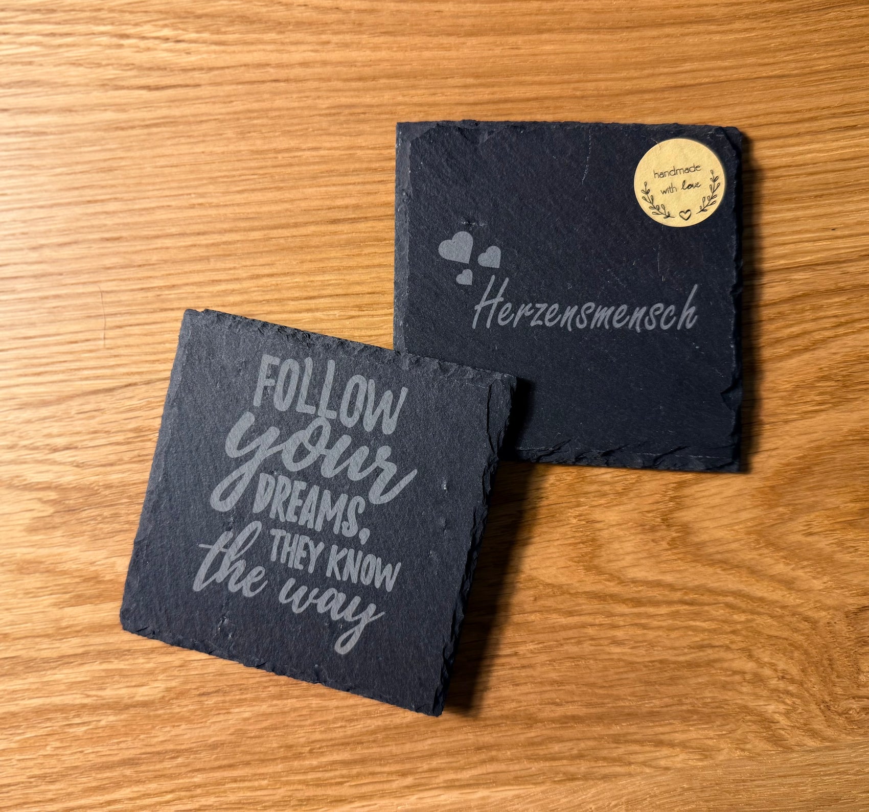 Schiefer Untersetzer